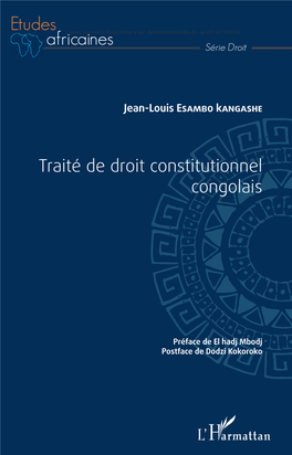 Traité De Droit Constitutionnel Congolais