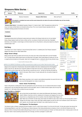 Simpsons Bible Stories - Simpsons Wiki