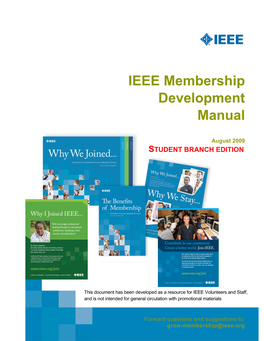 IEEE Membership Development Manual