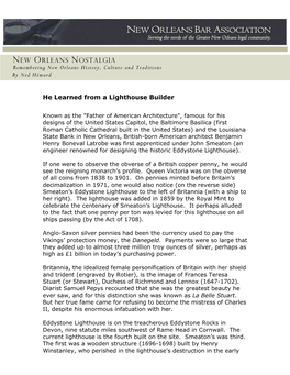 NEW ORLEANS NOSTALGIA Remembering New Orleans History, Culture and Traditions