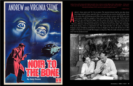 Andrew and Virginia Stone: Noir to the Bone