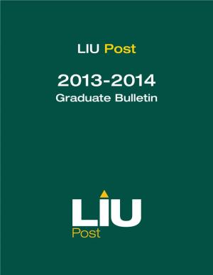 2013 – 2014 Graduate Bulletin