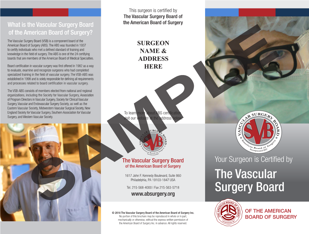 The Vascular Surgery Board