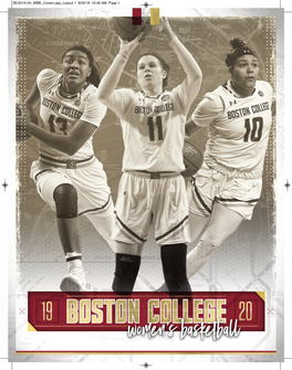 2019-20 Boston College Women's Basketball Record Book