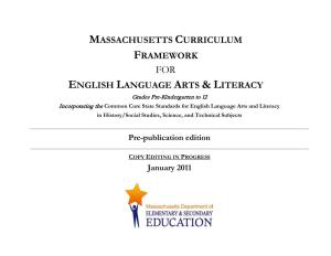 Massachusetts Curriculum Framework