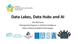 Data Lakes, Data Hubs and AI