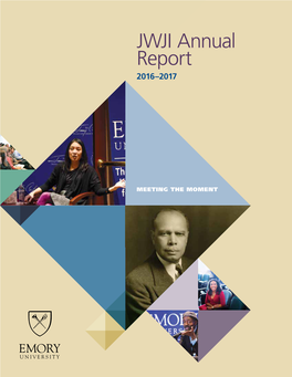 JWJI Annual Report 2016–2017