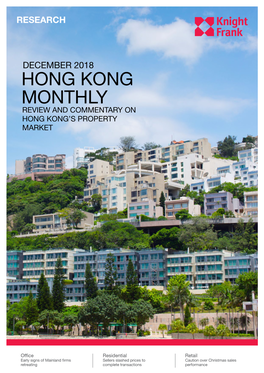 Hong Kong Monthly Review and Commentary on Hong Kong’S Property Market