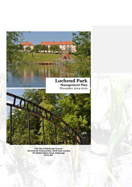 Lochend Park Management Plan November 2014-2019