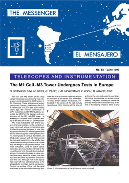TELESCOPESANDINSTRUME NTATION the M1 Cell