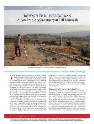 BEYOND the RIVER JORDAN a Late Iron Age Sanctuary at Tell Damiyah