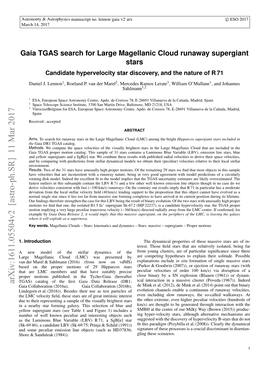 Gaia TGAS Search for Large Magellanic Cloud Runaway Supergiant Stars: Candidate Hypervelocity Star Discovery, and the Nature Of