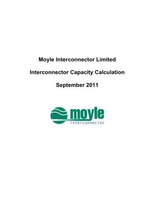 Moyle Publishes Interconnector Capacity Statement
