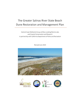 Link to SRSB Dune Restoration and Management Plan