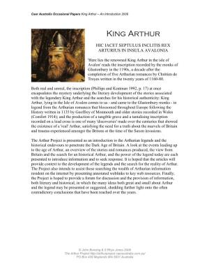 King Arthur – an Introduction 2006