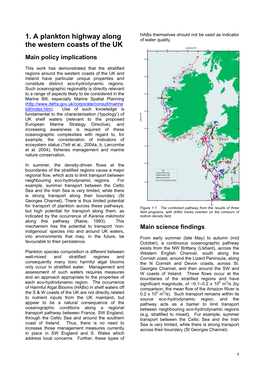 1. a Plankton Highway Along the Western Coasts of the UK