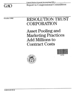 Asset Pooling and Marketing Practices Add Millions to Contract Costs Illiilll IIY 147781