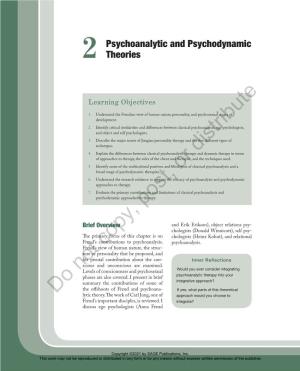 Psychoanalytic and Psychodynamic Theories 25