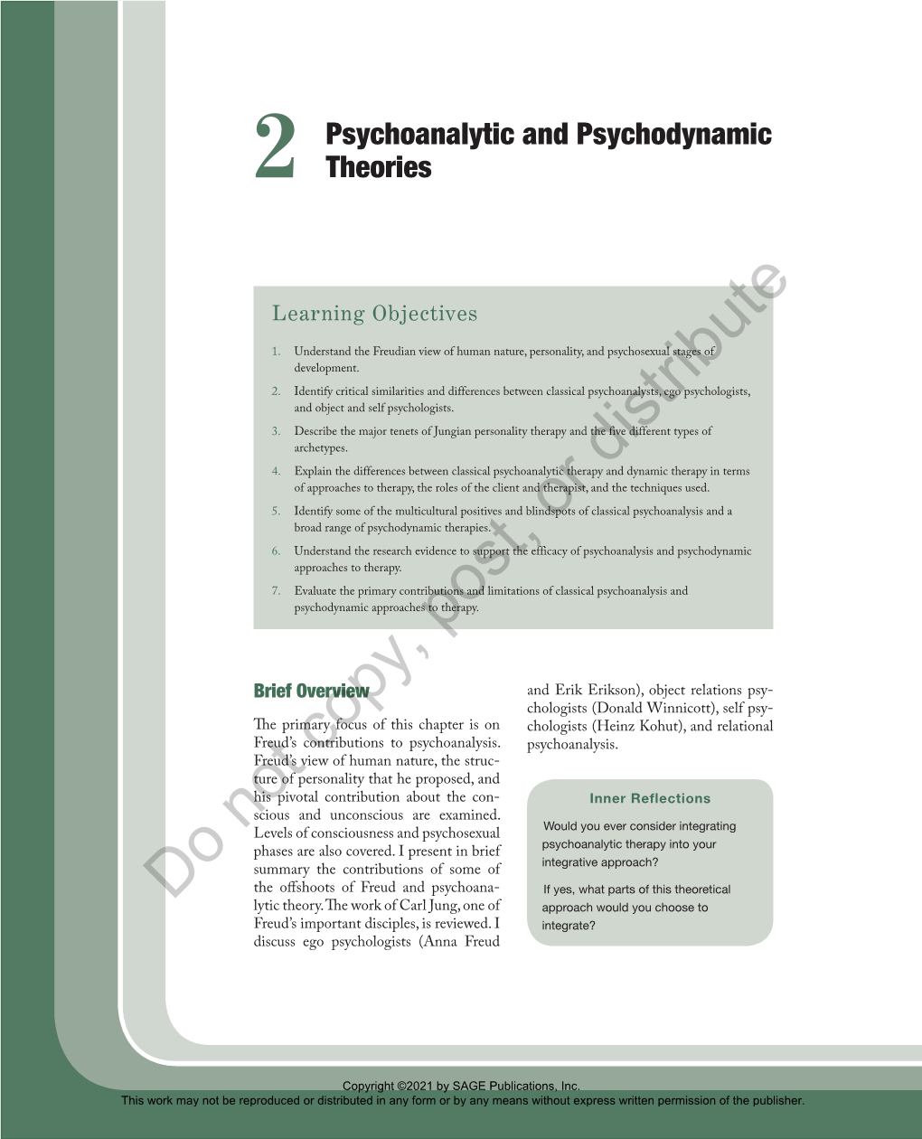 Psychoanalytic and Psychodynamic Theories 25