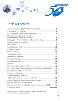 Table of Contents