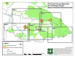 St. Joe Ranger District Firewood Maps
