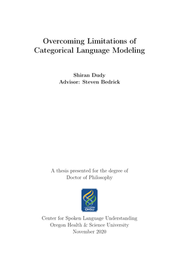 Overcoming Limitations of Categorical Language Modeling