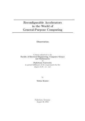 Reconfigurable Accelerators in the World of General-Purpose Computing