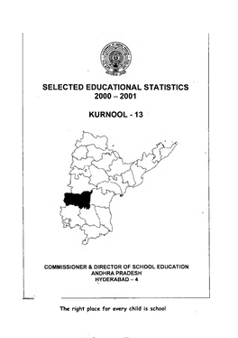 Selected Educational Statistics Kurnool-13