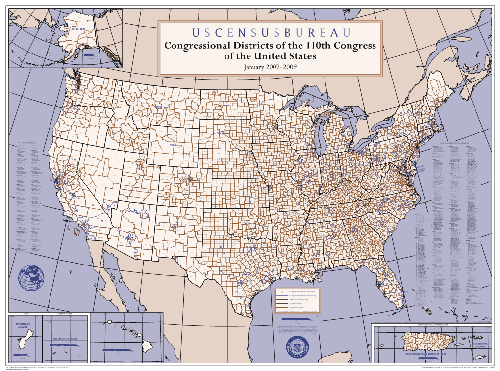 Congressional Districts of the 110Th Congress of the Untied States