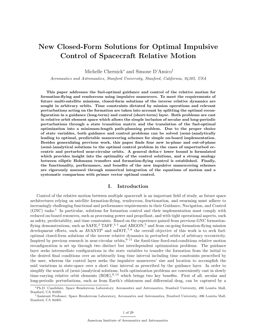 New Closed-Form Solutions for Optimal Impulsive Control of Spacecraft Relative Motion