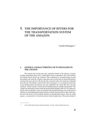 5. the Importance of Rivers for the Transportation System of the Amazon