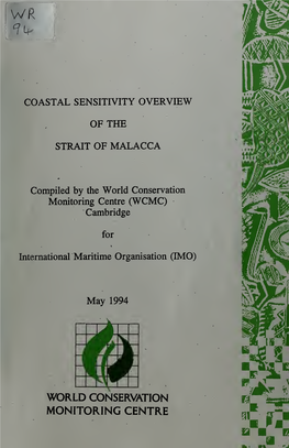 Coastal Sensitivity Overview of the Strait of Malacca. Compiled For