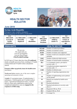 Health Sector Bulletin