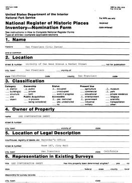 National Register of Historic Places Inventory — Nomination Form
