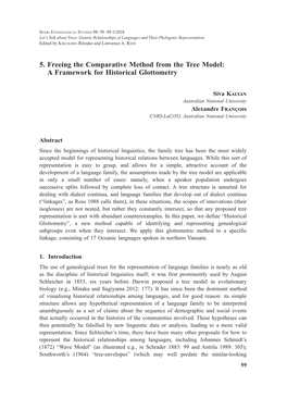 Freeing the Comparative Method from the Tree Model: a Framework for Historical Glottometry