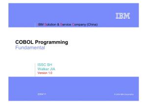 COBOL Programming Fundamental