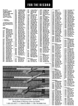 1992 Olympic Trials Results