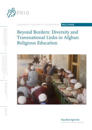 Diversity and Transnational Links in Afghan Religious Education