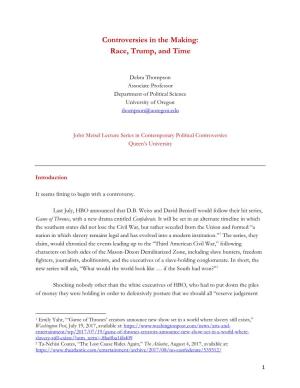 Race, Trump, and Time