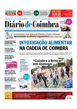 Intoxicação Alimentar Na Cadeia De Coimbra