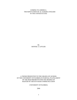 University of Florida Thesis Or Dissertation