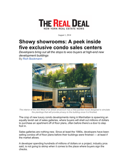 Showy Showrooms: a Peek Inside Five Exclusive Condo Sales Centers