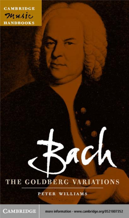 Bach: the Goldberg Variations