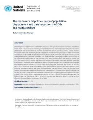 The Economic and Political Costs of Population Displacement and Their Impact on the Sdgs and Multilateralism