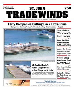 Ferry Companies Cutting Back Extra Runs