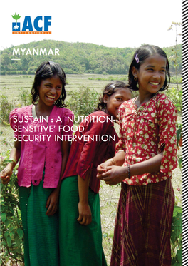 Myanmar Sustain : a 'Nutrition- Sensitive' Food