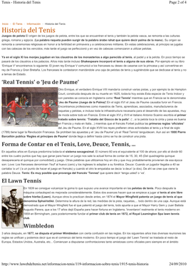 Historia Del Tenis Page 2 of 4