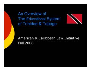 Education in Trinidad and Tobago