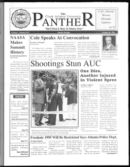Shootings Stun AUC Annual Student Leadership Summit Oct