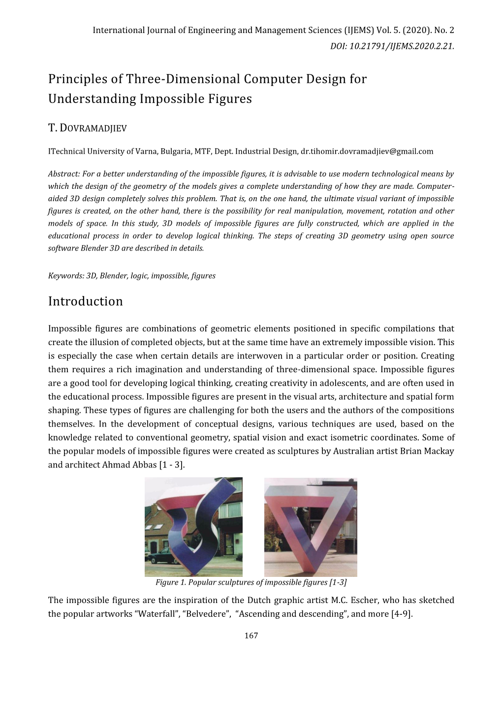 Principles of Three-Dimensional Computer Design for Understanding Impossible Figures